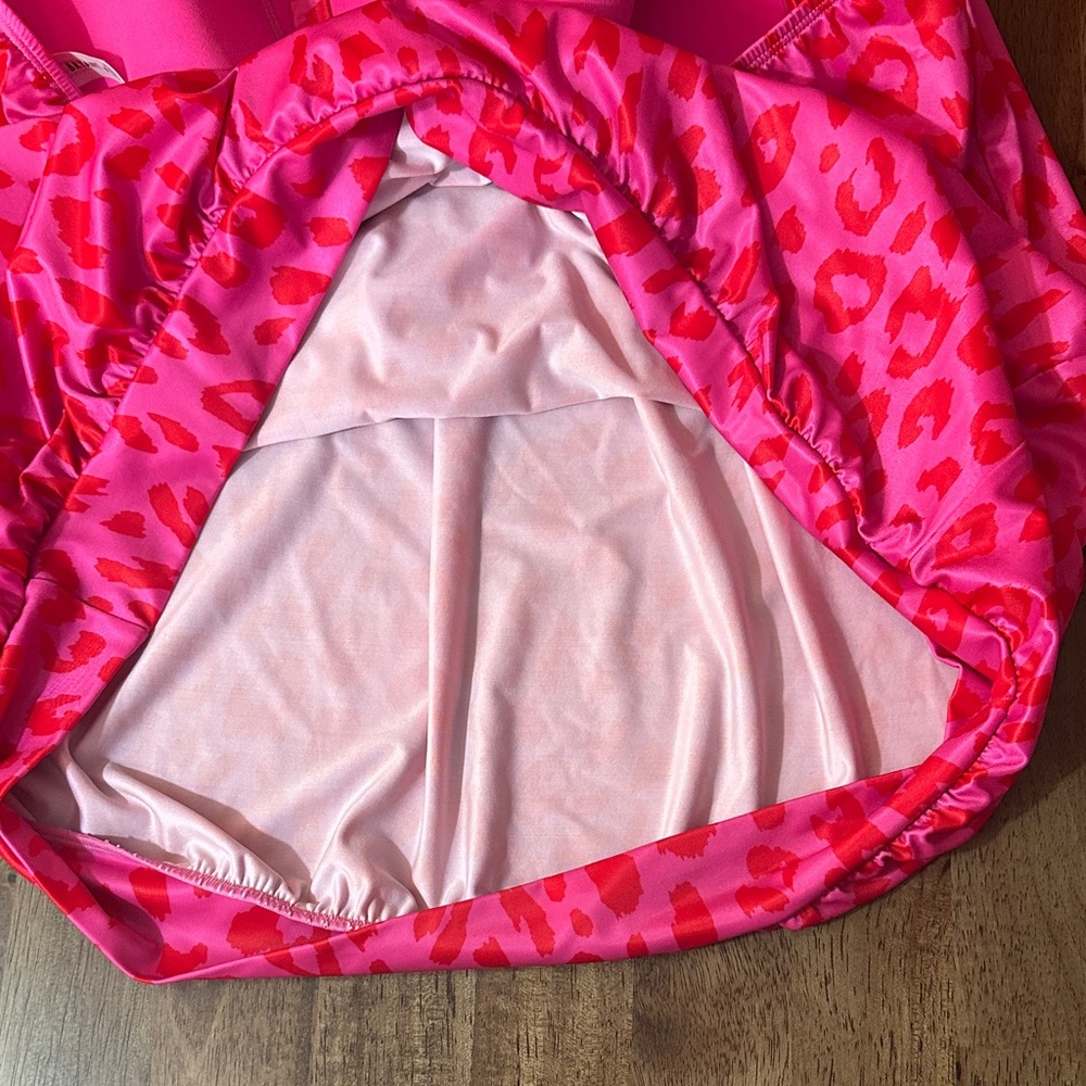 Lane Bryant Hot Pink Leopard Print Tankini Bathing Suit Top Size 18 - Picture 8 of 8